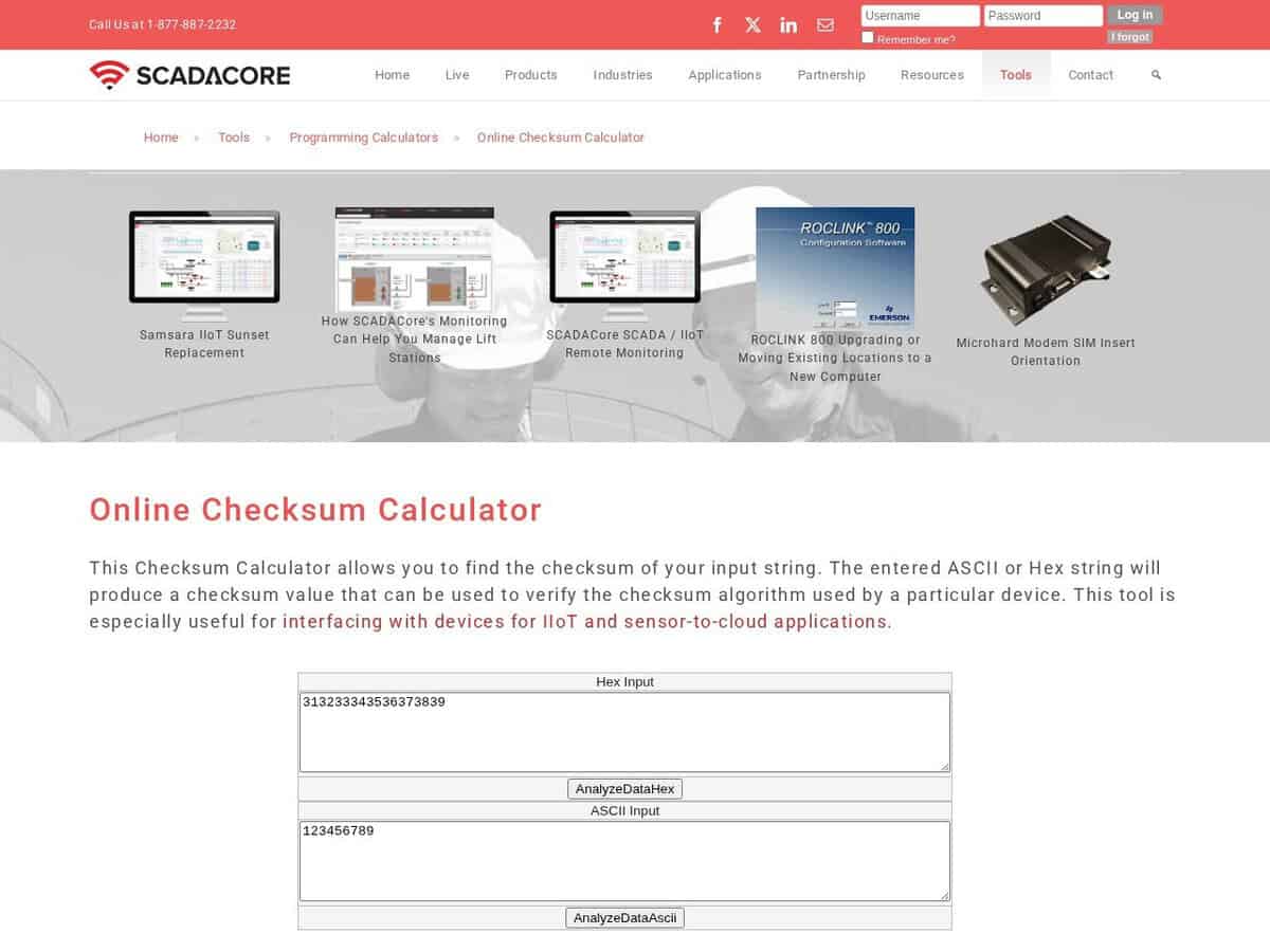 Hex & ASCII Checksum Calculator