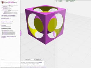 JSCAD, modelador 3D programático gratuito en línea