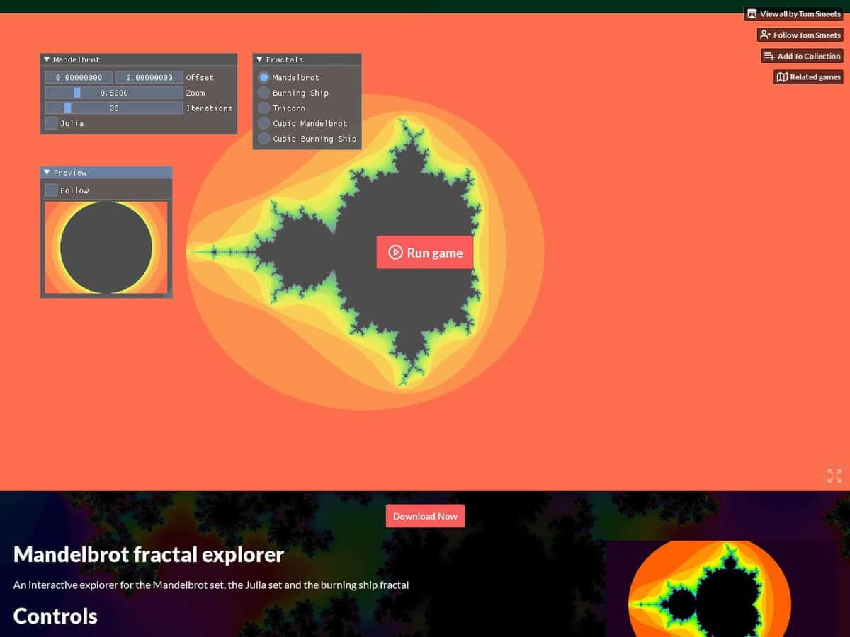 Explorador de Mandelbrot