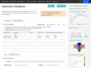 Base de datos de propiedades de metales