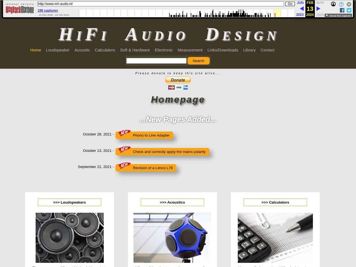 MH-Audio サウンドおよびオーディオ計算ツール（アーカイブ）