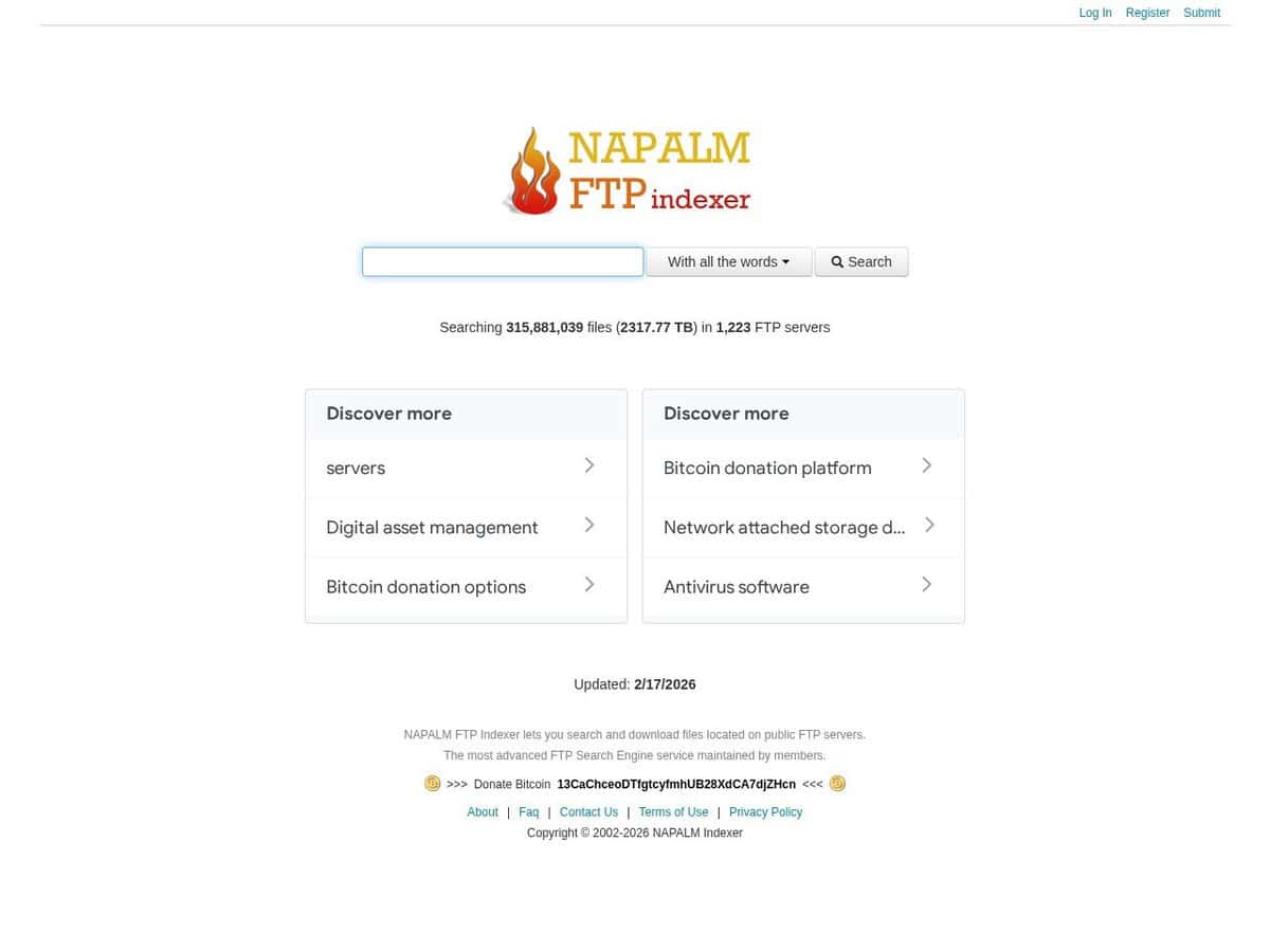 Recherche FTP Napalm