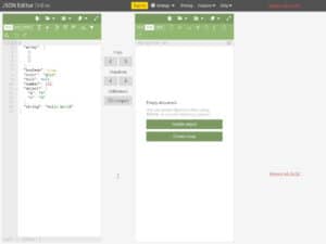 Editor JSON en línea
