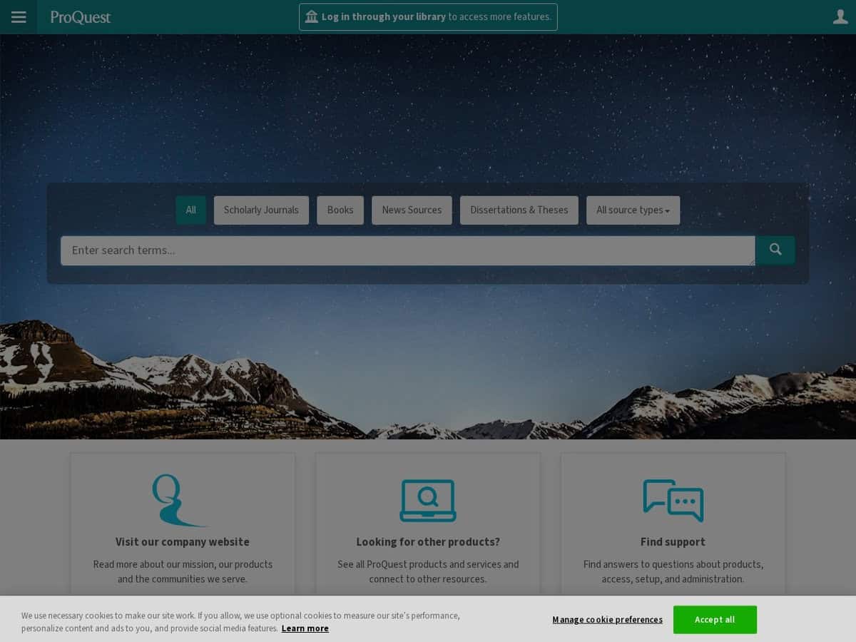 Ricerca pubblicazioni ProQuest