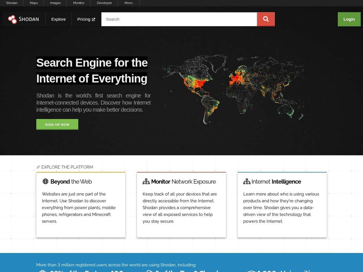 Moteur de recherche IoT Shodan