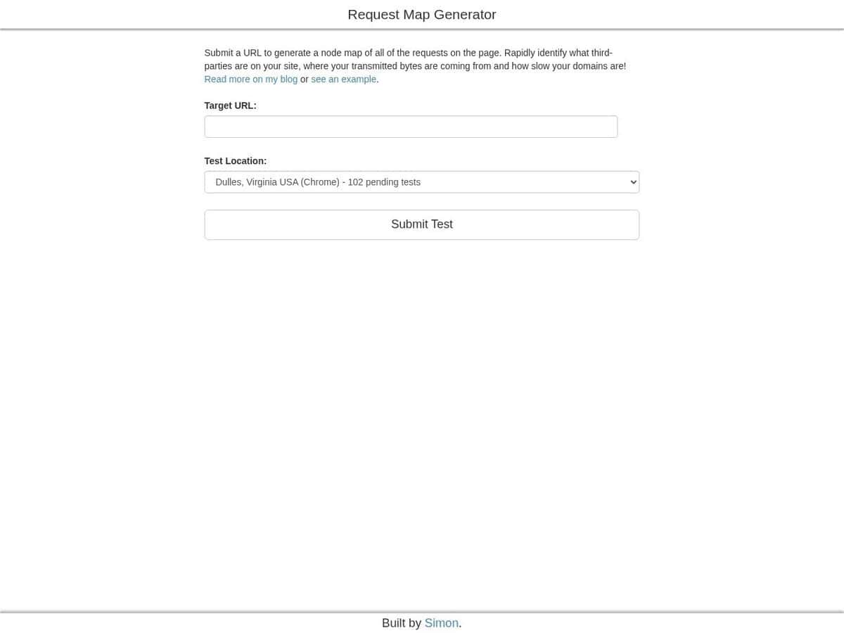 Site Requests Map Generator