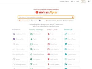 Referencia científica y computacional Wolfram Alpha