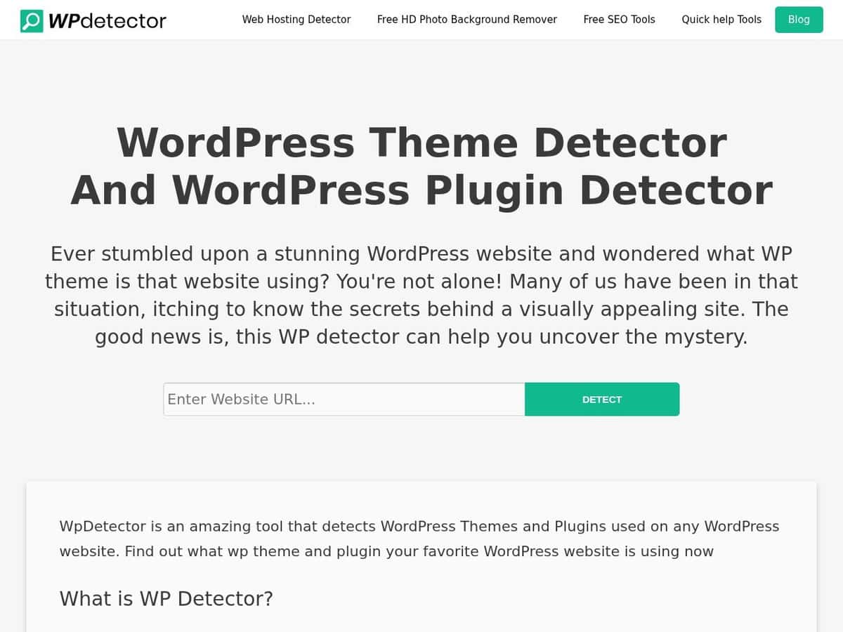 Detector de temas y complementos de WordPress