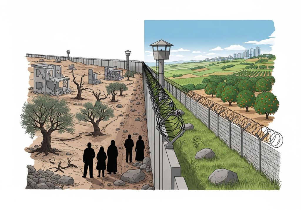 Divided Spaces of Displacement