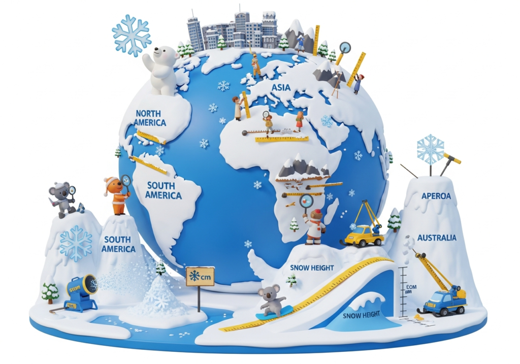 Polar Bear Snow Measurement Concept