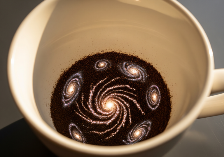 Cosmic Patterns in Coffee Grounds