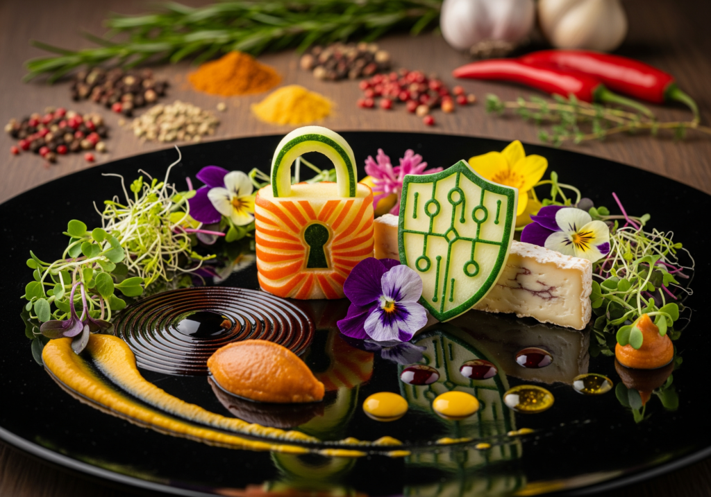 Culinary Cybersecurity Concept
