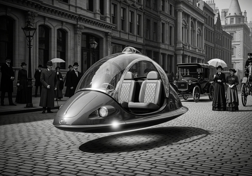 Futuristic Ride in Vintage Times