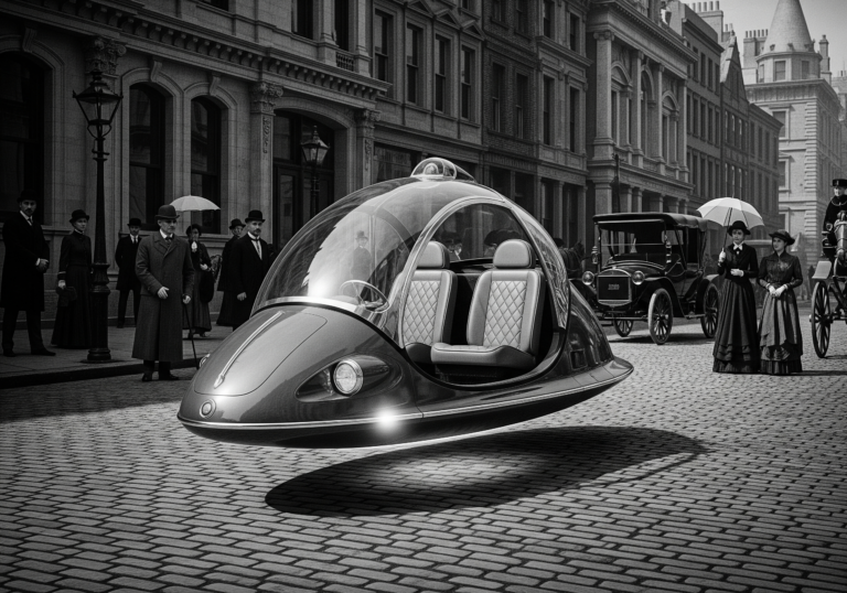 Futuristic Ride in Vintage Times