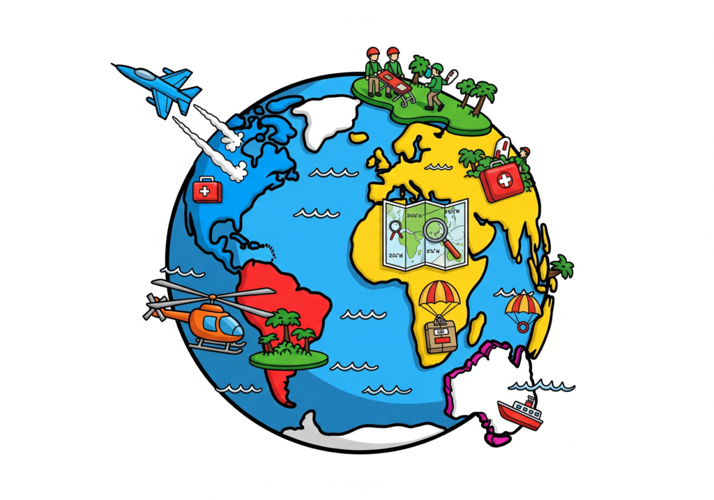 Global Rescue Operations Illustrated