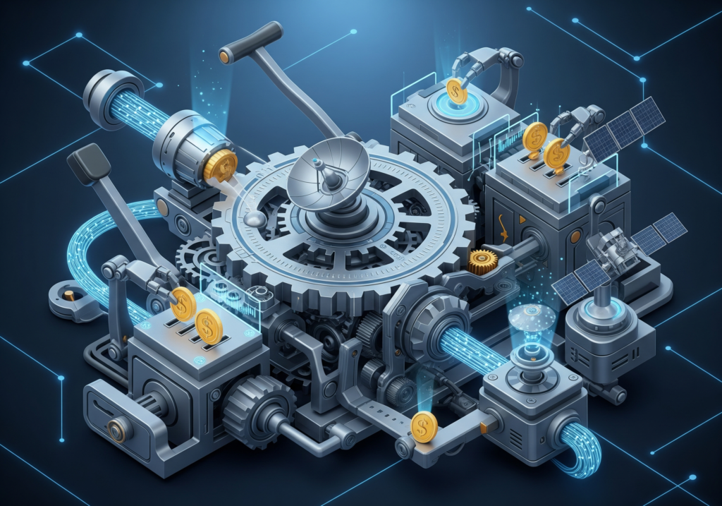 Mechanics of Space Finance
