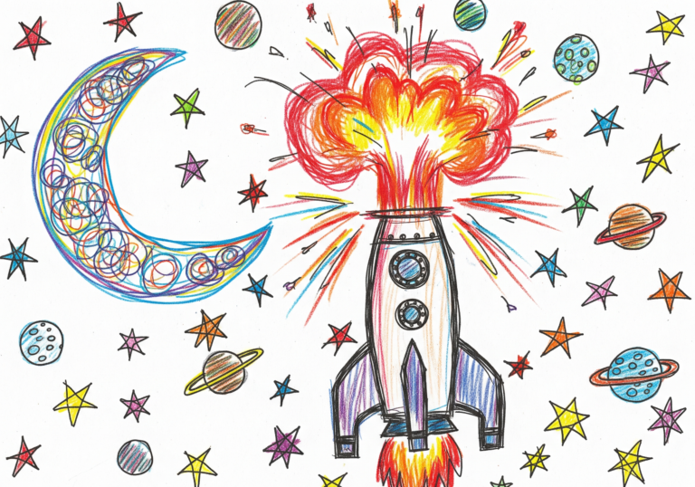 Child's Vision of Rocket Chaos