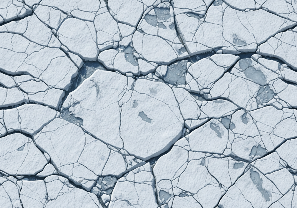 Melting Ice Patterns