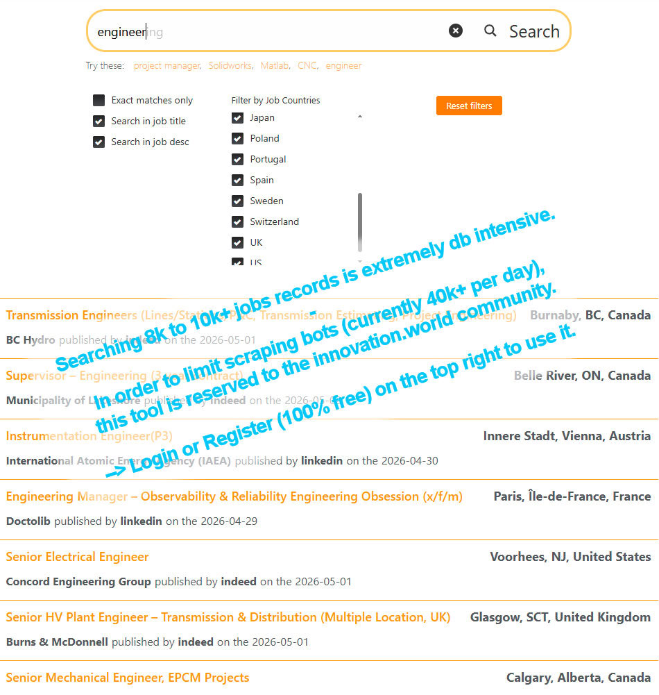 Search job records