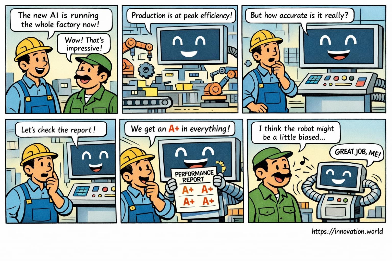 When Robots Grade Their Own Homework