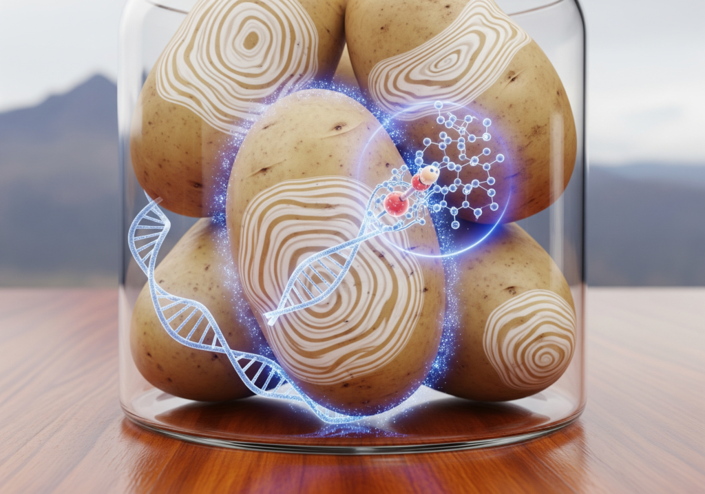 Evolving Potatoes in a Jar