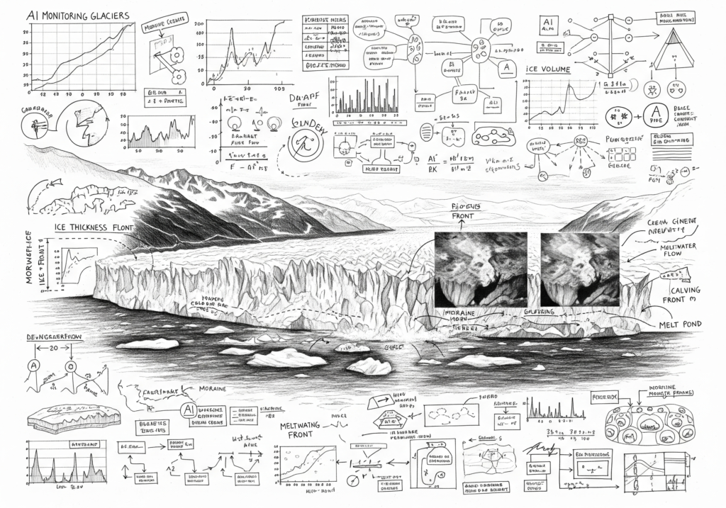 Monitoring Glacial Retreat Dynamics