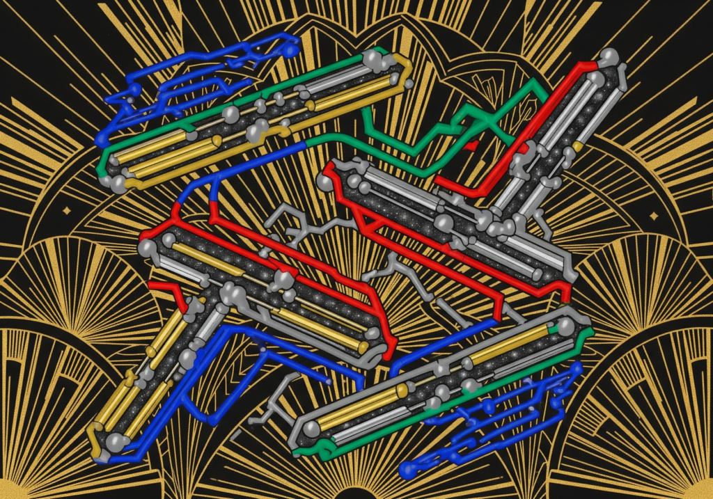 Quantum Architecture in Art Deco Form