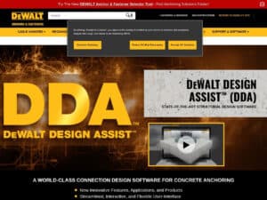 Dewalt design assist (dda) for anchoring