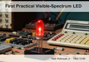 Gallium Arsenide Phosphide LED emitting red light, pivotal in opto-electronics.