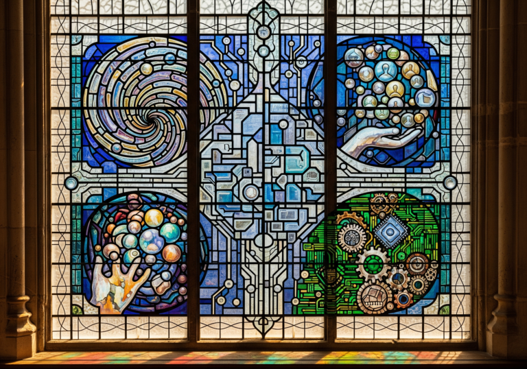 Digital reflections in glass