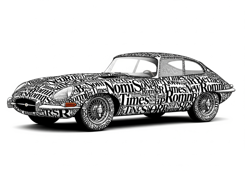 Typographic Car Composition